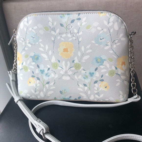 Nanette Lepore Floral Crossbody Bag - White and Yellow - Picture 1 of 6